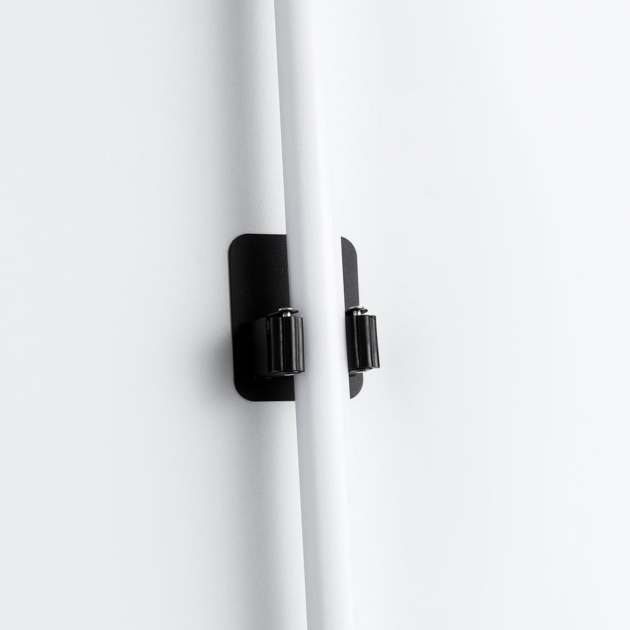 Black saber wall mount installed with a blade
